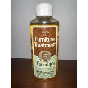 Formby's Lemon‎ Oil Furniture Treatment 8 oz Bottle 99% Full Vintage 1980 USA